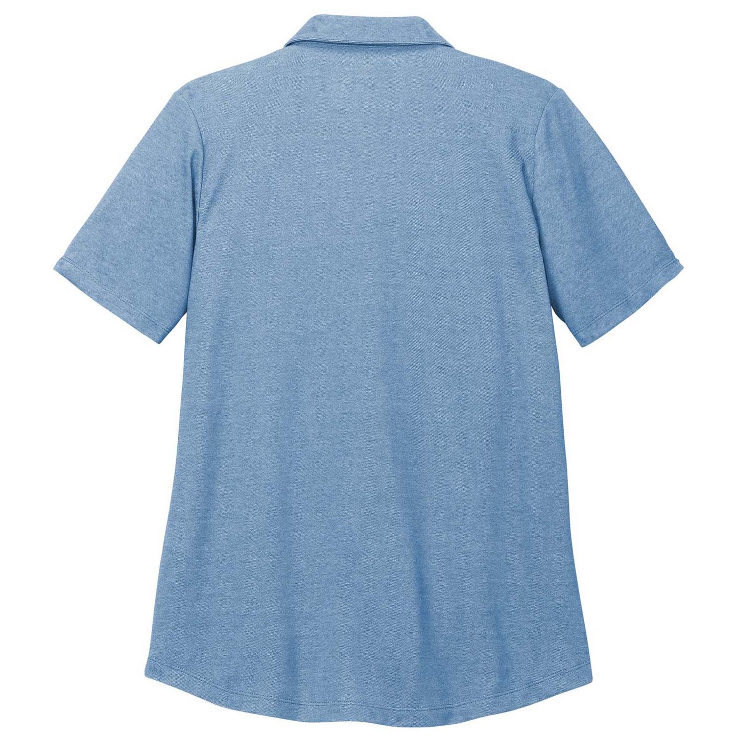Aegean Blue Heather Polo Shirt - Port Authority - Soft Blend