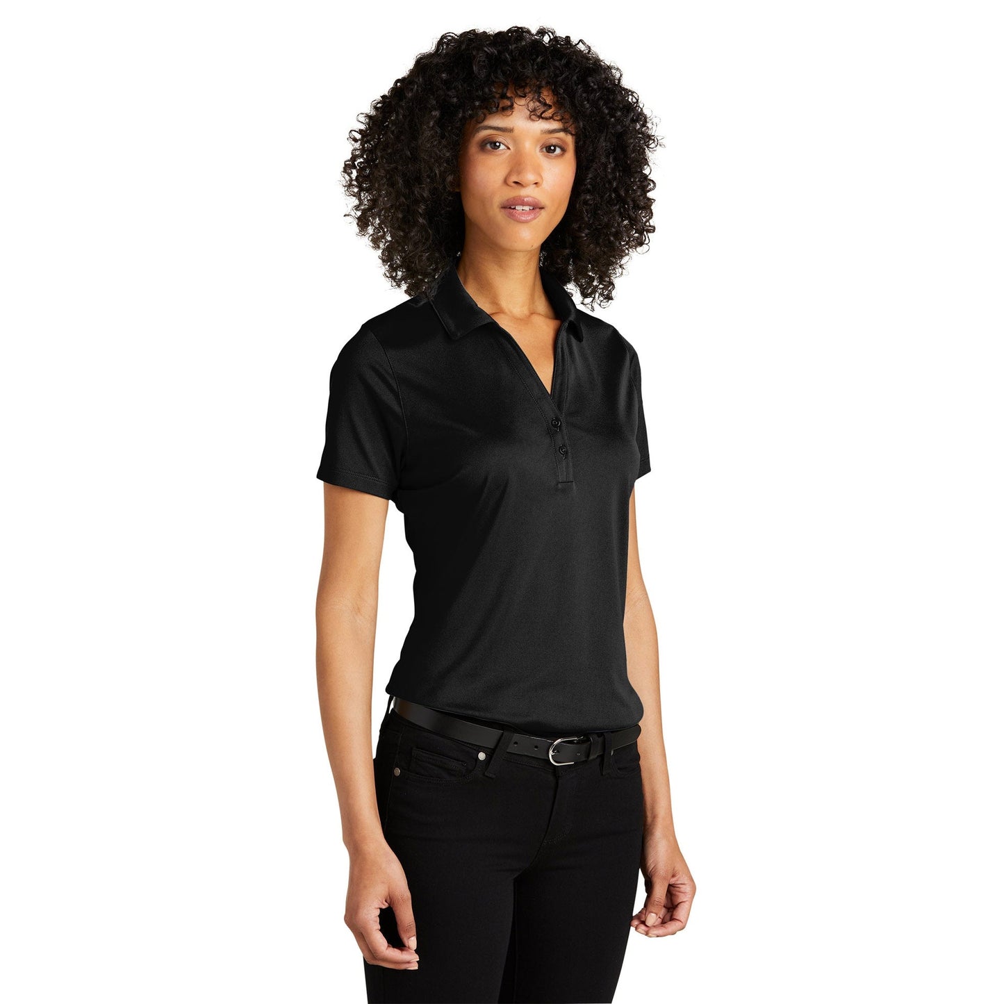 Deep Black Polo Shirt - Port Authority - Recycled Fabric
