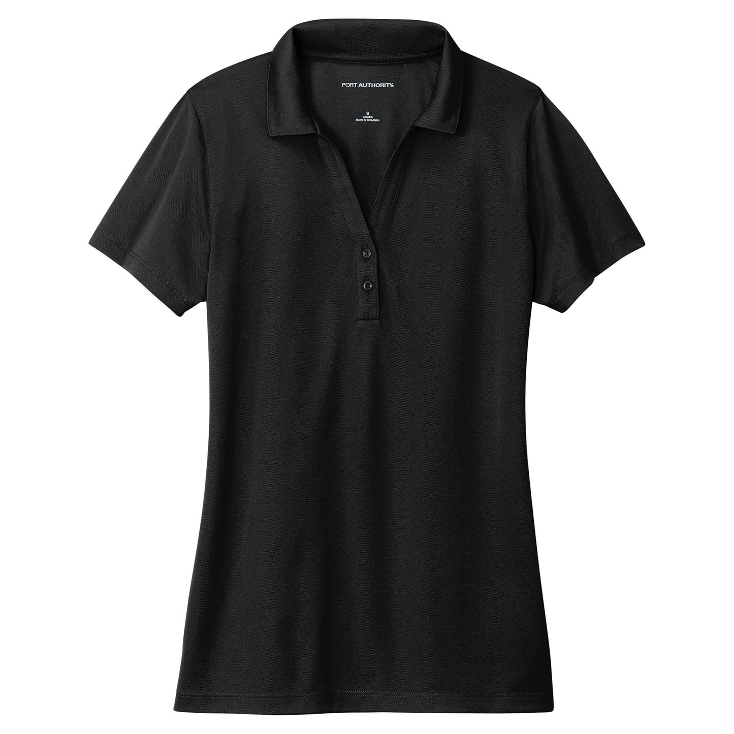 Deep Black Polo Shirt - Port Authority - Recycled Fabric