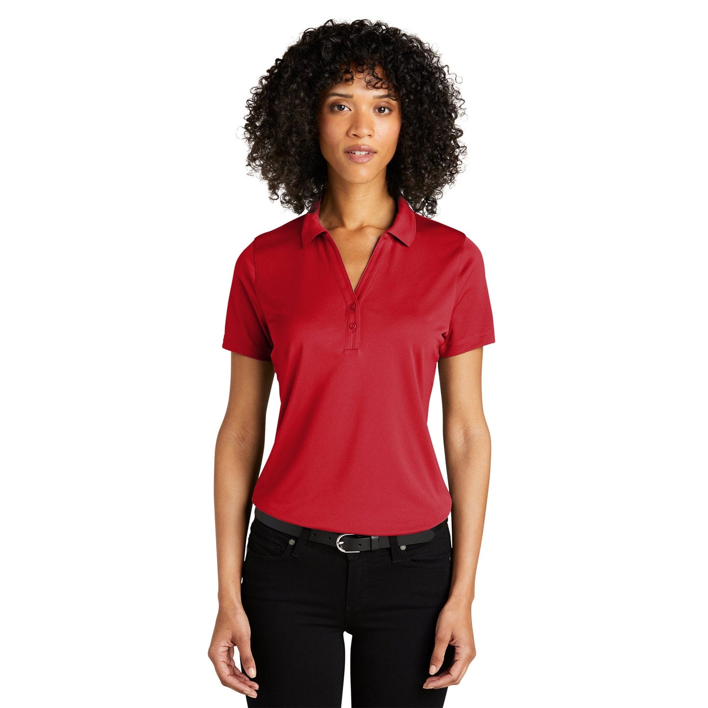 Deep Black Polo Shirt - Port Authority - Recycled Fabric