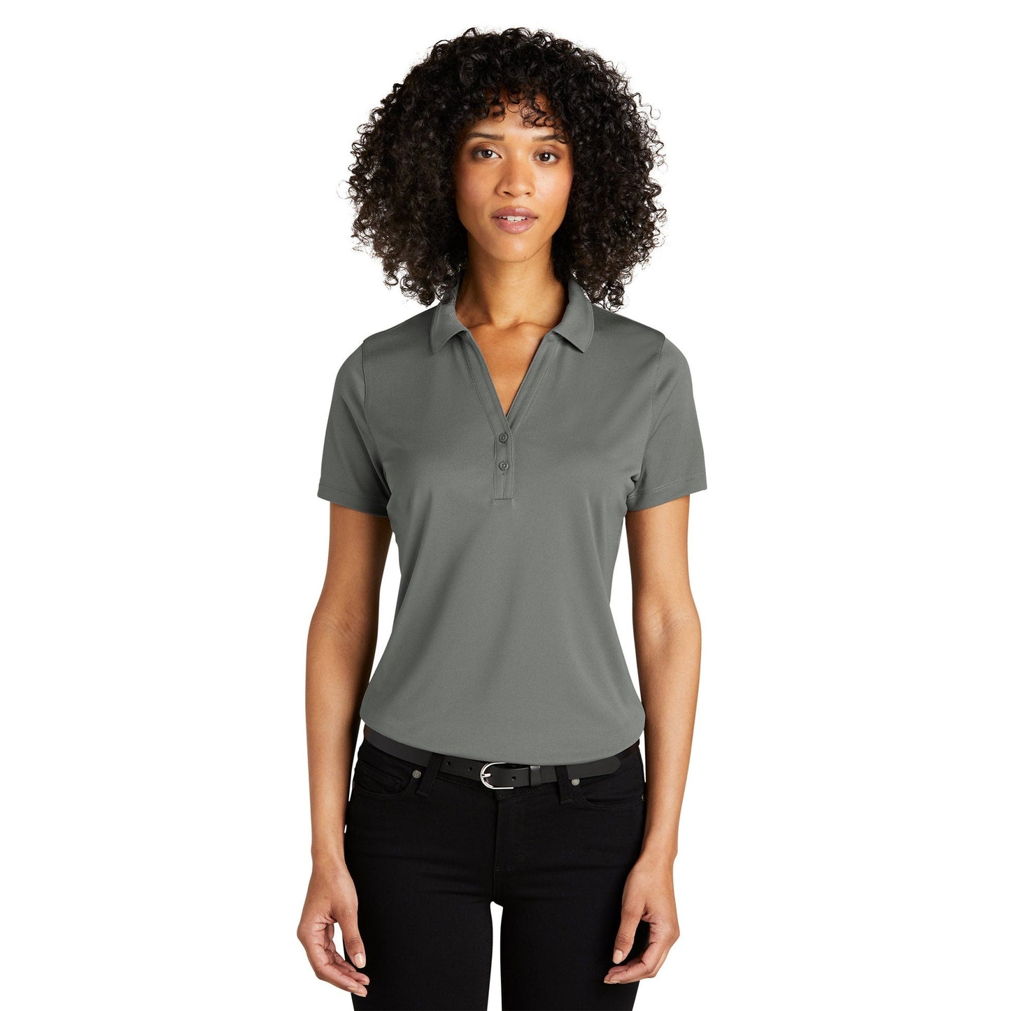 Deep Black Polo Shirt - Port Authority - Recycled Fabric