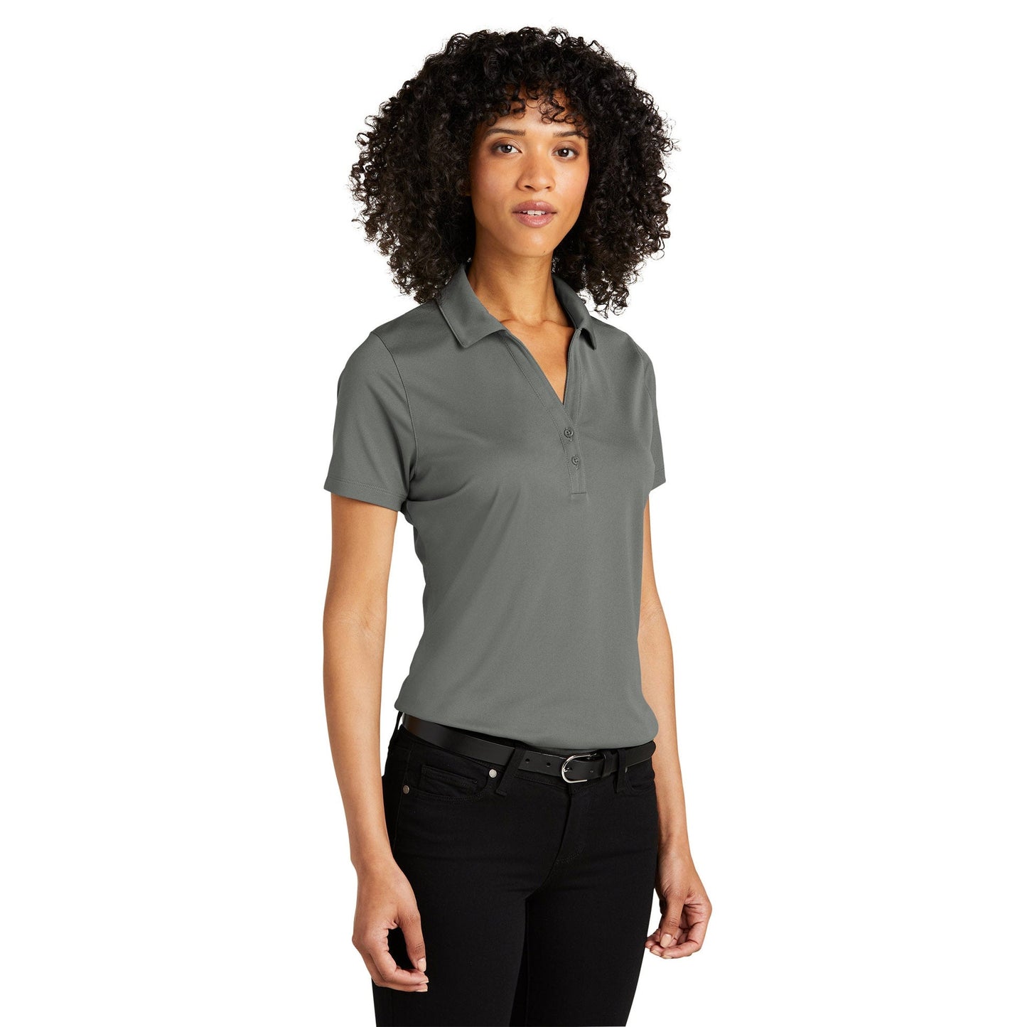 Deep Black Polo Shirt - Port Authority - Recycled Fabric
