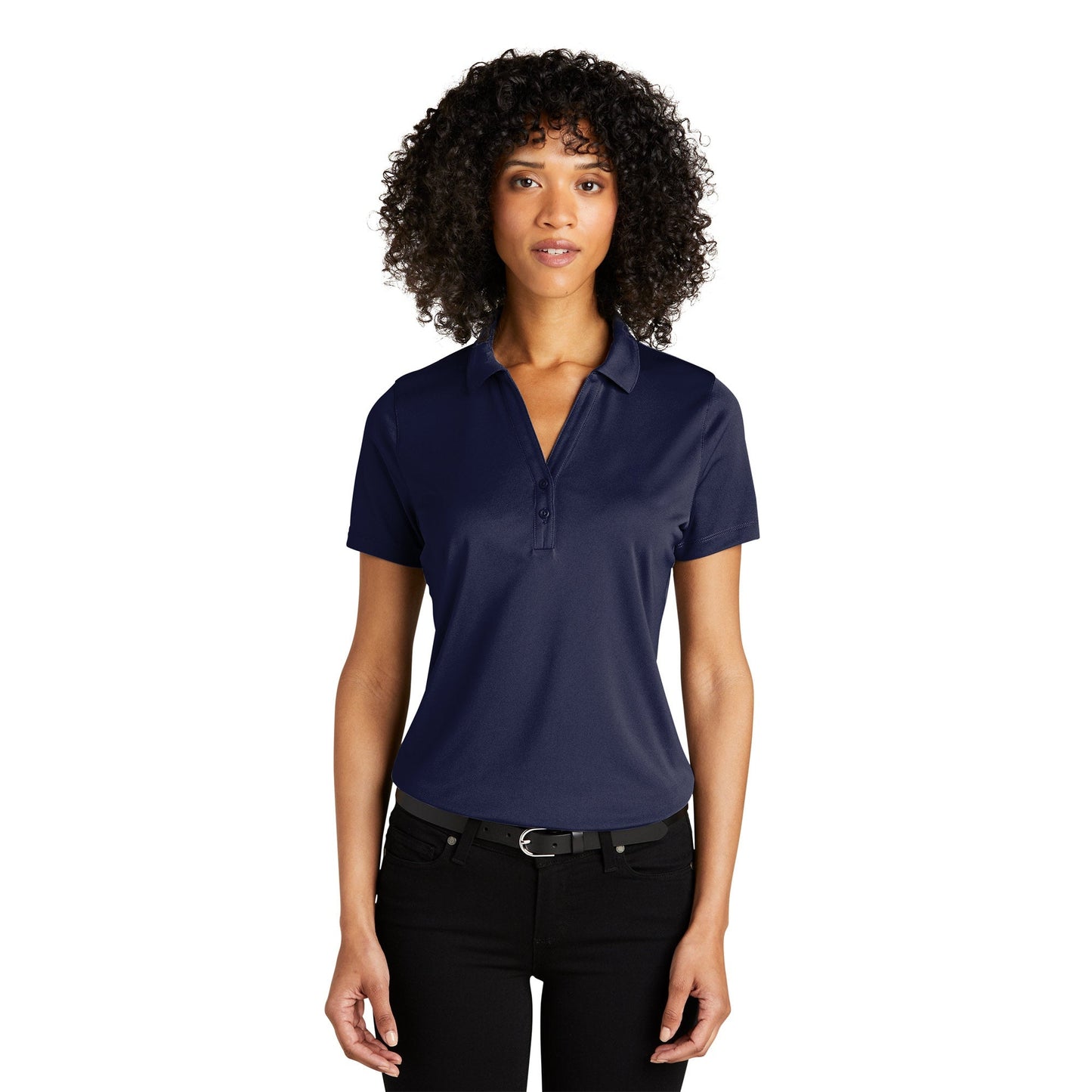 Deep Black Polo Shirt - Port Authority - Recycled Fabric