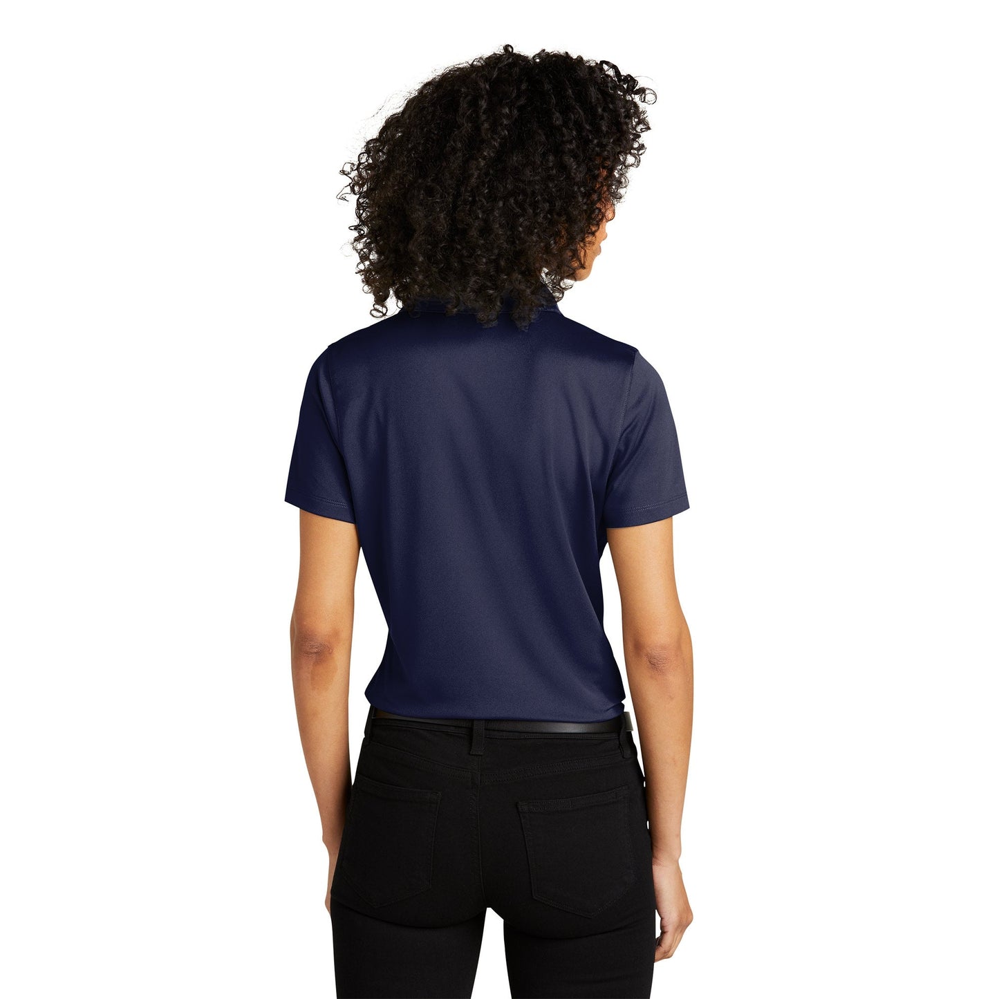 Deep Black Polo Shirt - Port Authority - Recycled Fabric