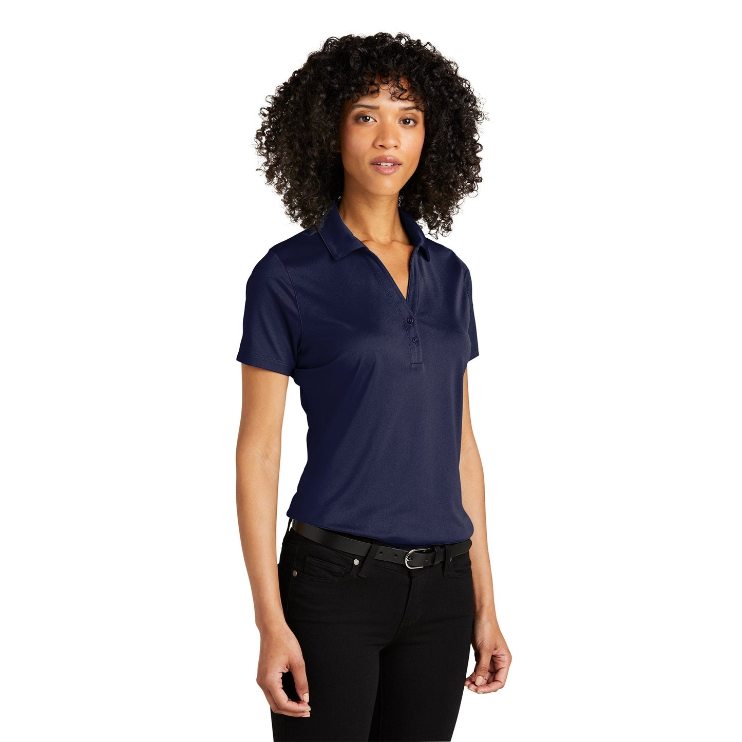 Deep Black Polo Shirt - Port Authority - Recycled Fabric