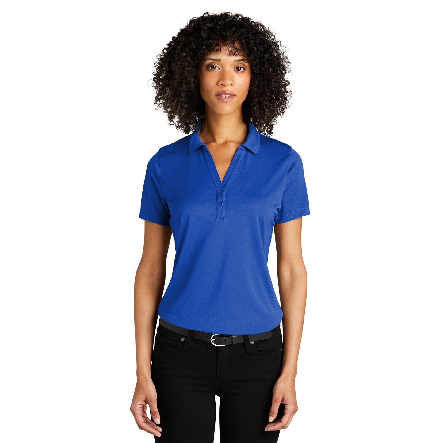 Deep Black Polo Shirt - Port Authority - Recycled Fabric