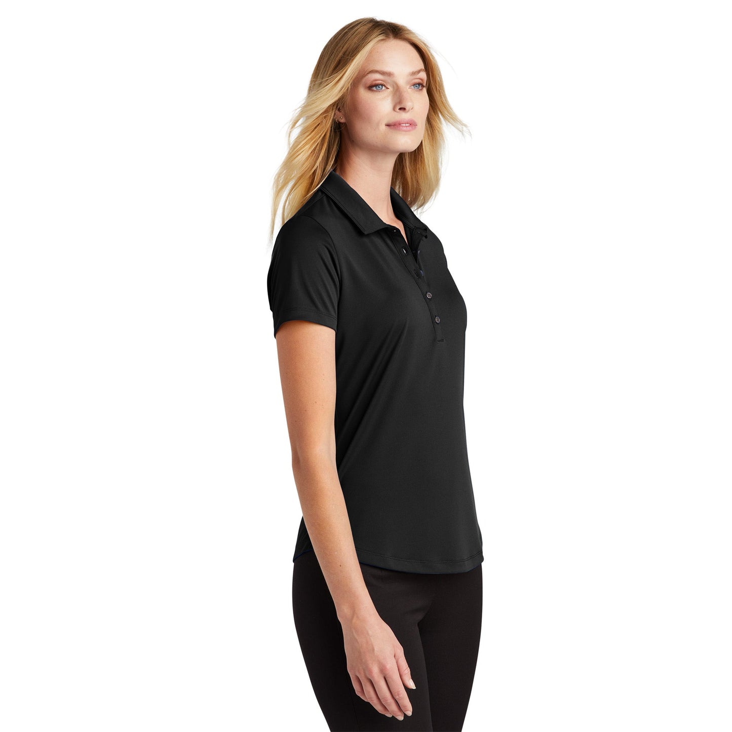 Deep Black Polo Shirts - Port Authority - Snag-Proof