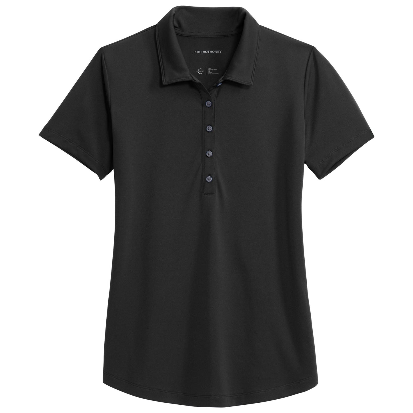 Deep Black Polo Shirts - Port Authority - Snag-Proof