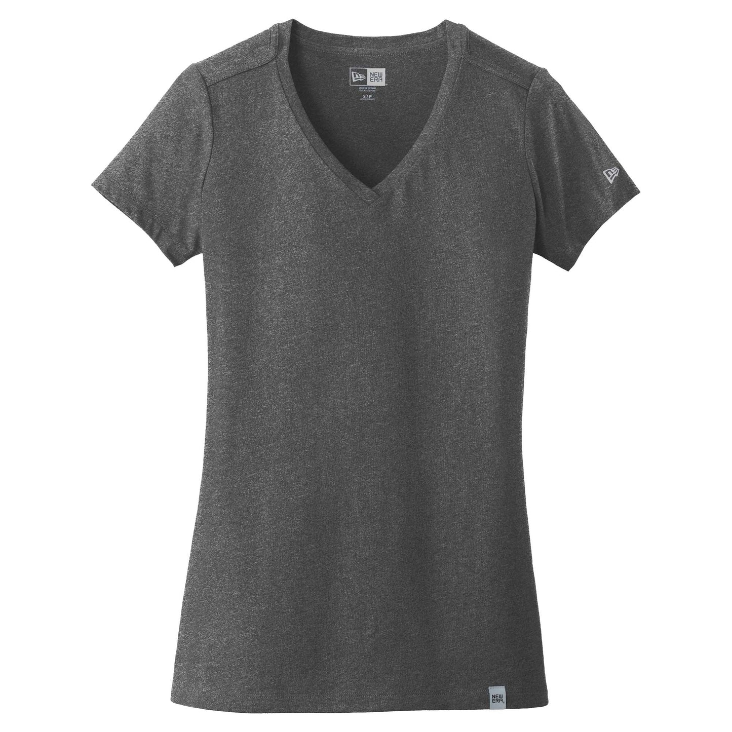 Black V-Neck Tee - New Era - Soft Blend