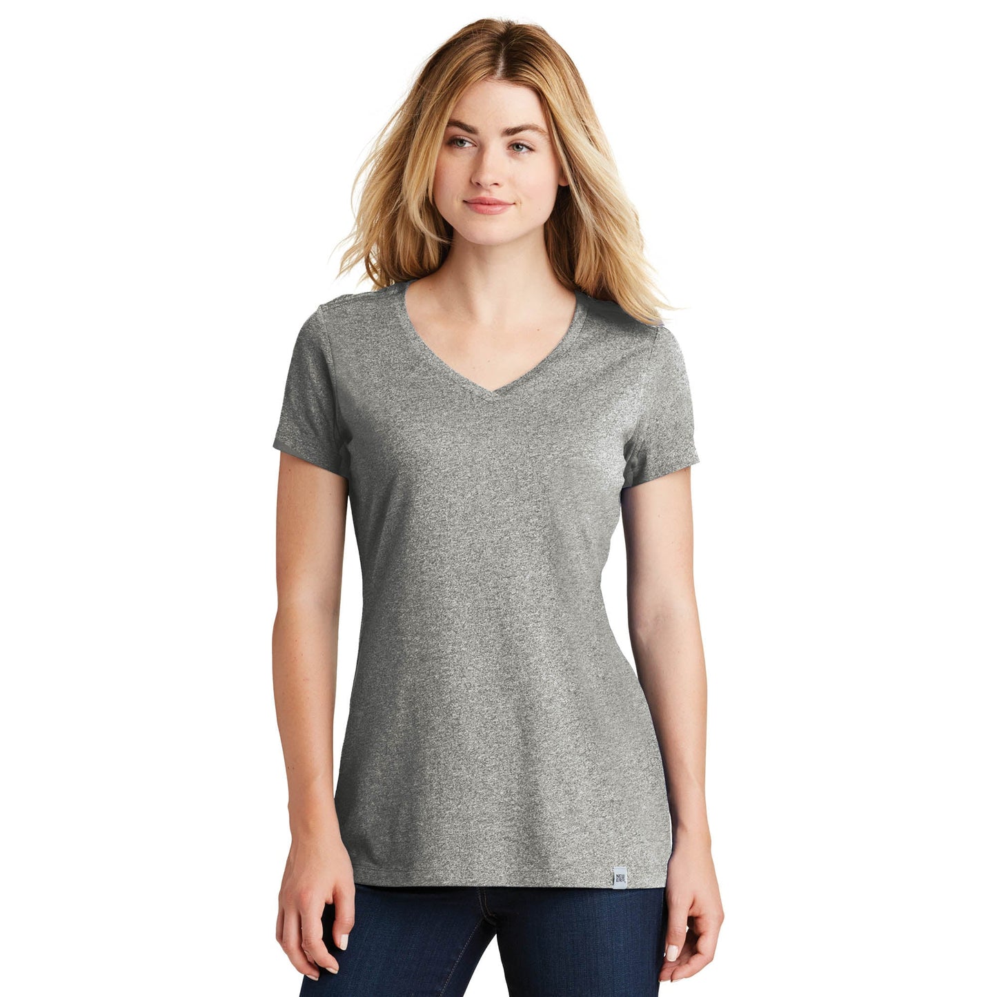 Black V-Neck Tee - New Era - Soft Blend