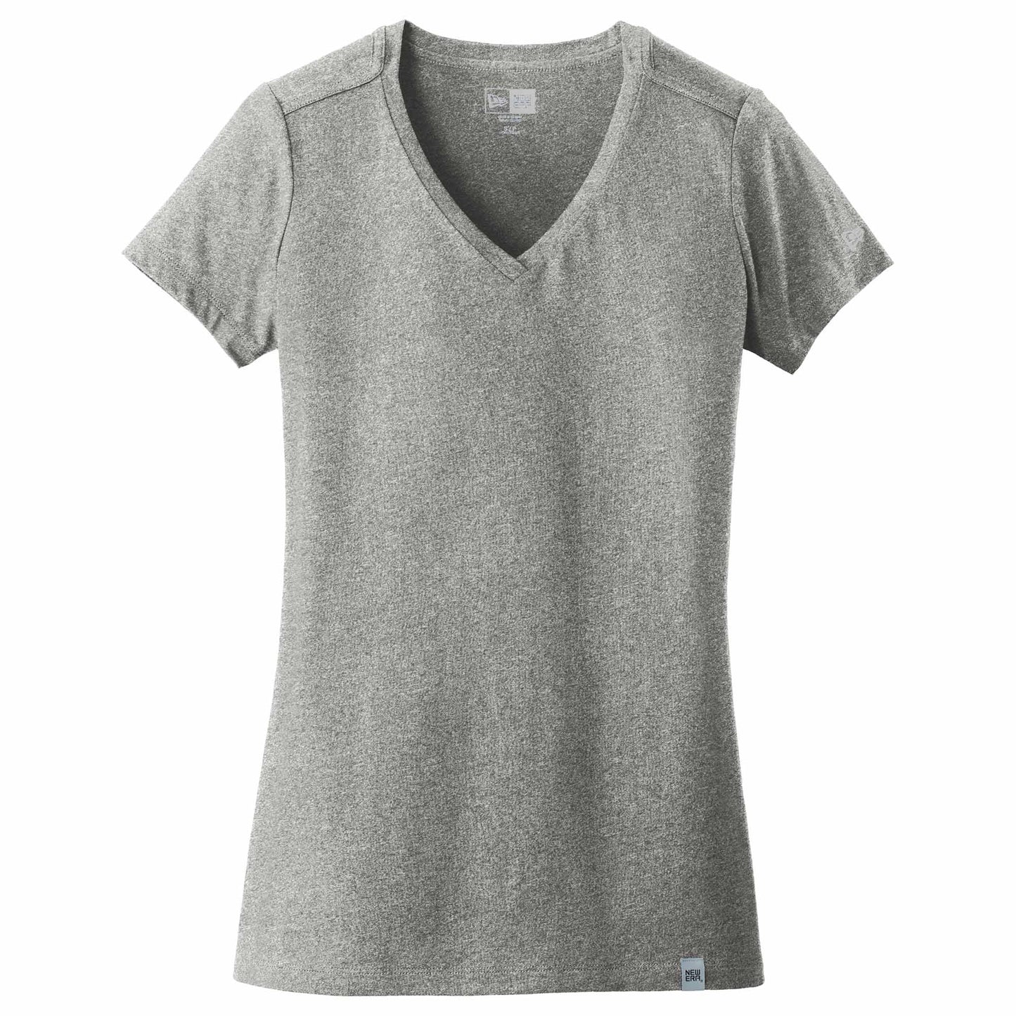 Black V-Neck Tee - New Era - Soft Blend