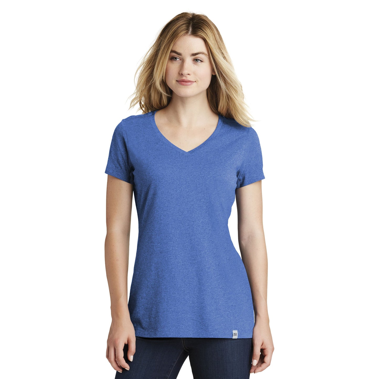 Black V-Neck Tee - New Era - Soft Blend