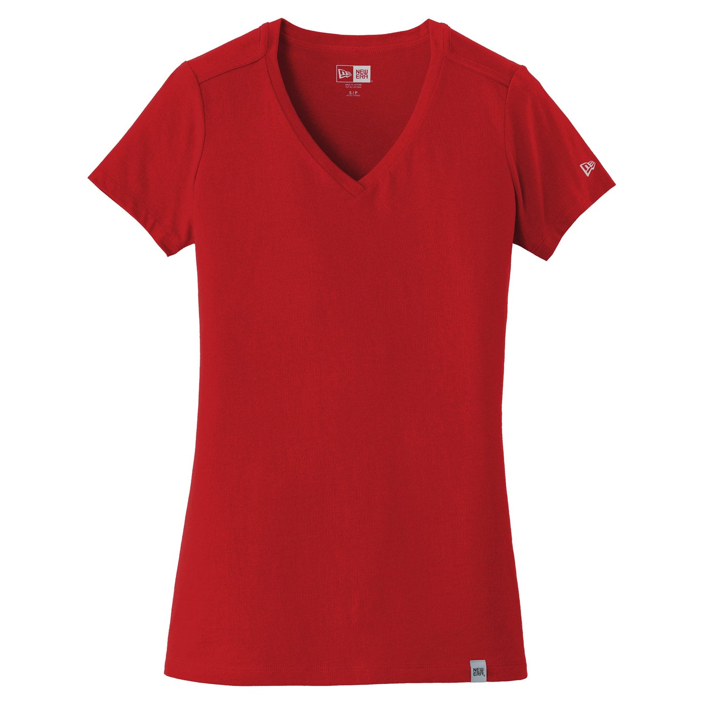 Black V-Neck Tee - New Era - Soft Blend