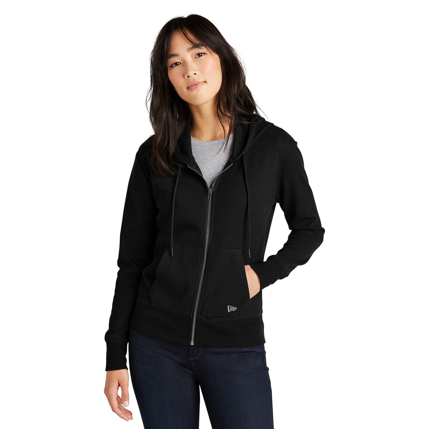 Black Heather Sweatshirt - New Era - Thermal Layering