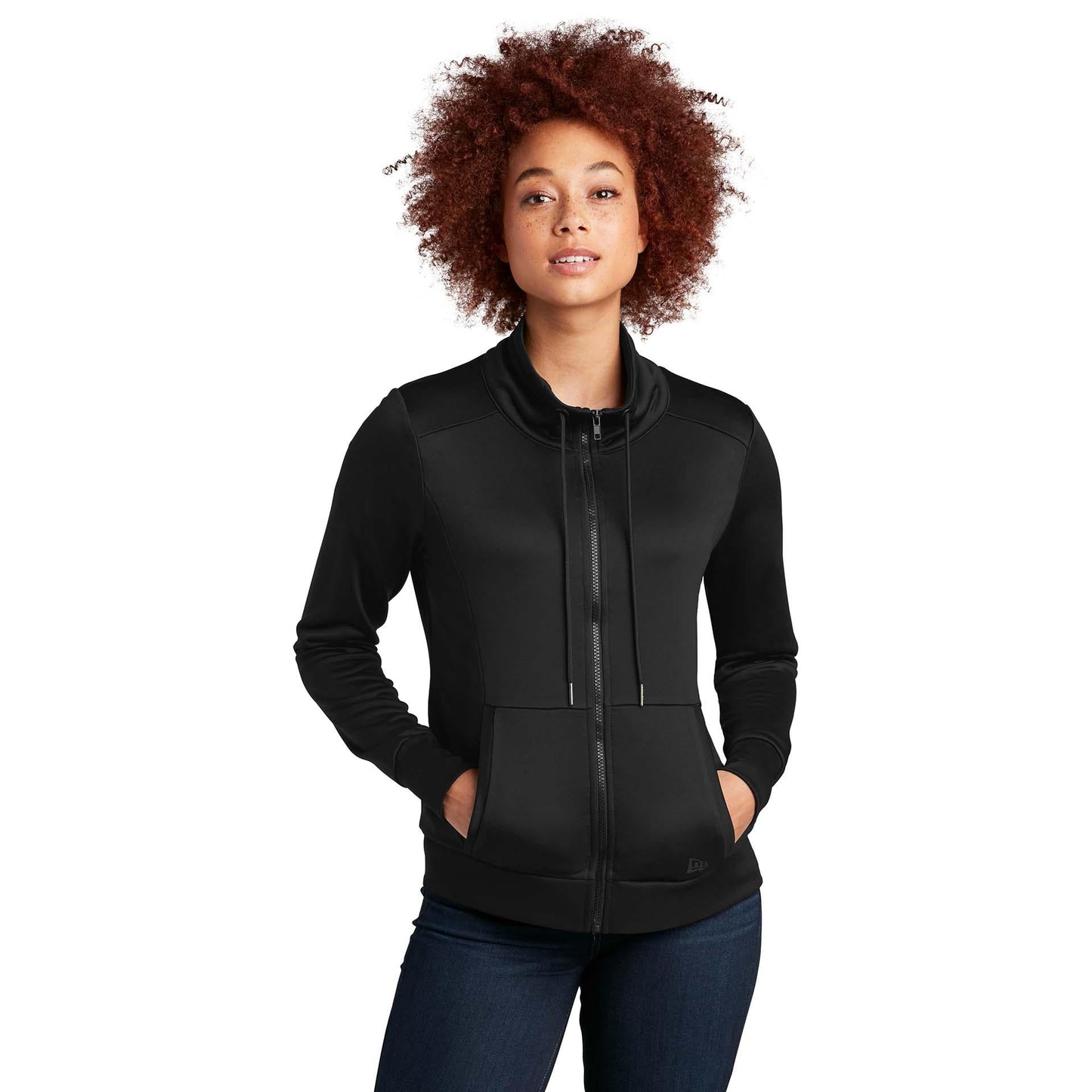 Black Sweatshirts - New Era - Cozy Terry Full-Zip
