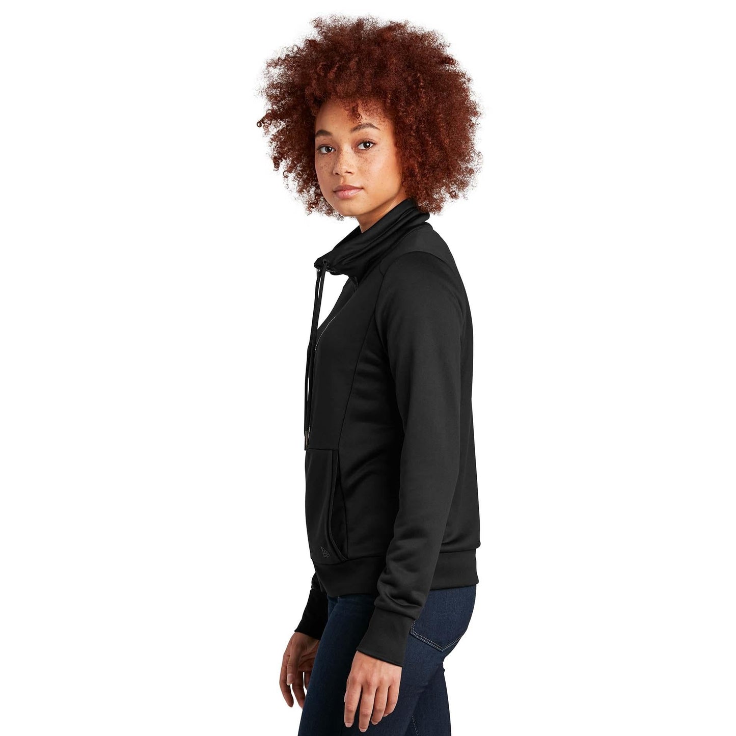 Black Sweatshirts - New Era - Cozy Terry Full-Zip