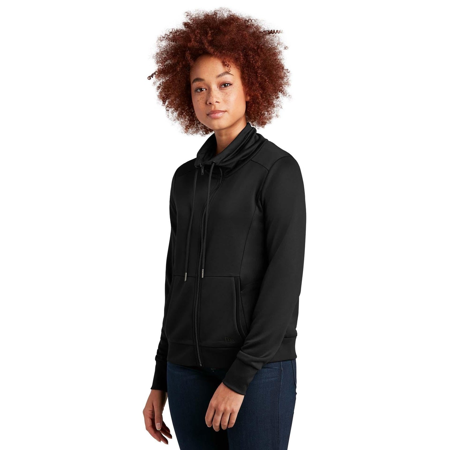 Black Sweatshirts - New Era - Cozy Terry Full-Zip