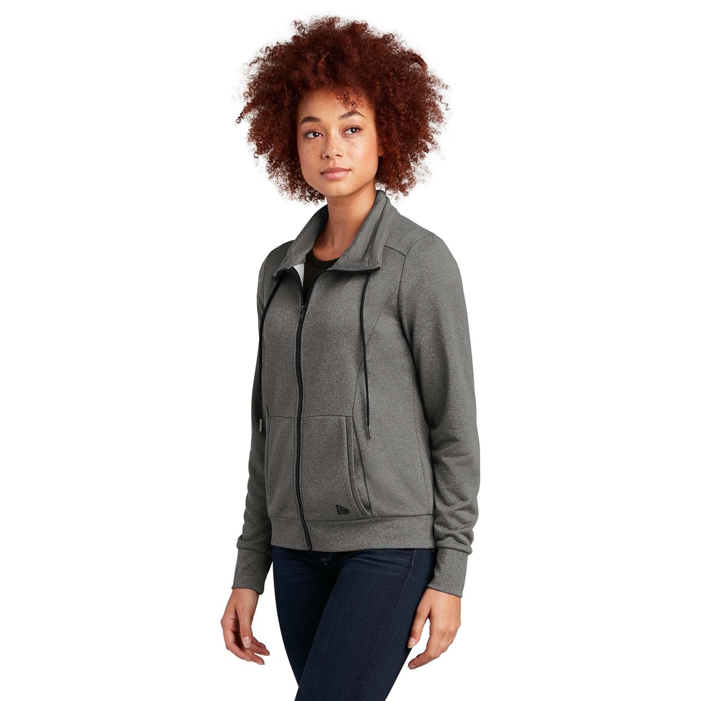 Black Sweatshirts - New Era - Cozy Terry Full-Zip