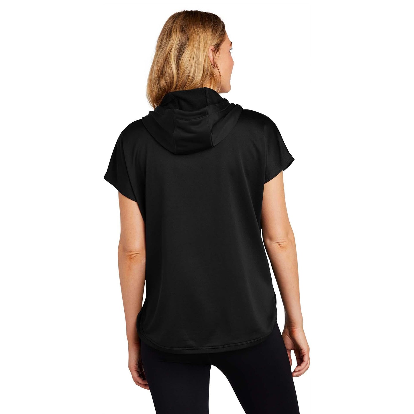 Black Sweatshirts - New Era - Stylish Short Sleeve Hoodie