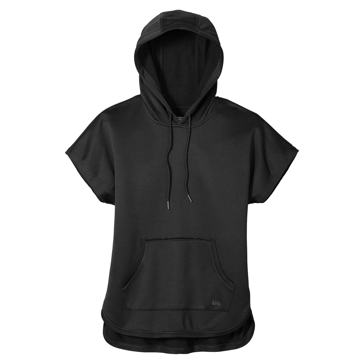 Black Sweatshirts - New Era - Stylish Short Sleeve Hoodie