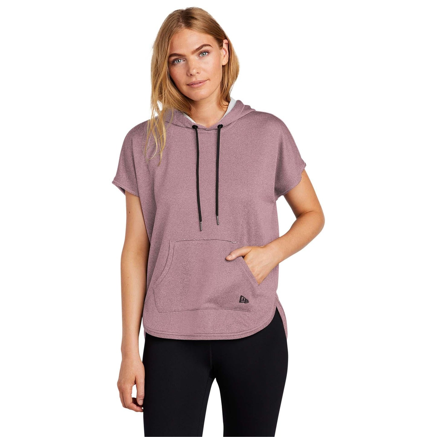 Black Sweatshirts - New Era - Stylish Short Sleeve Hoodie
