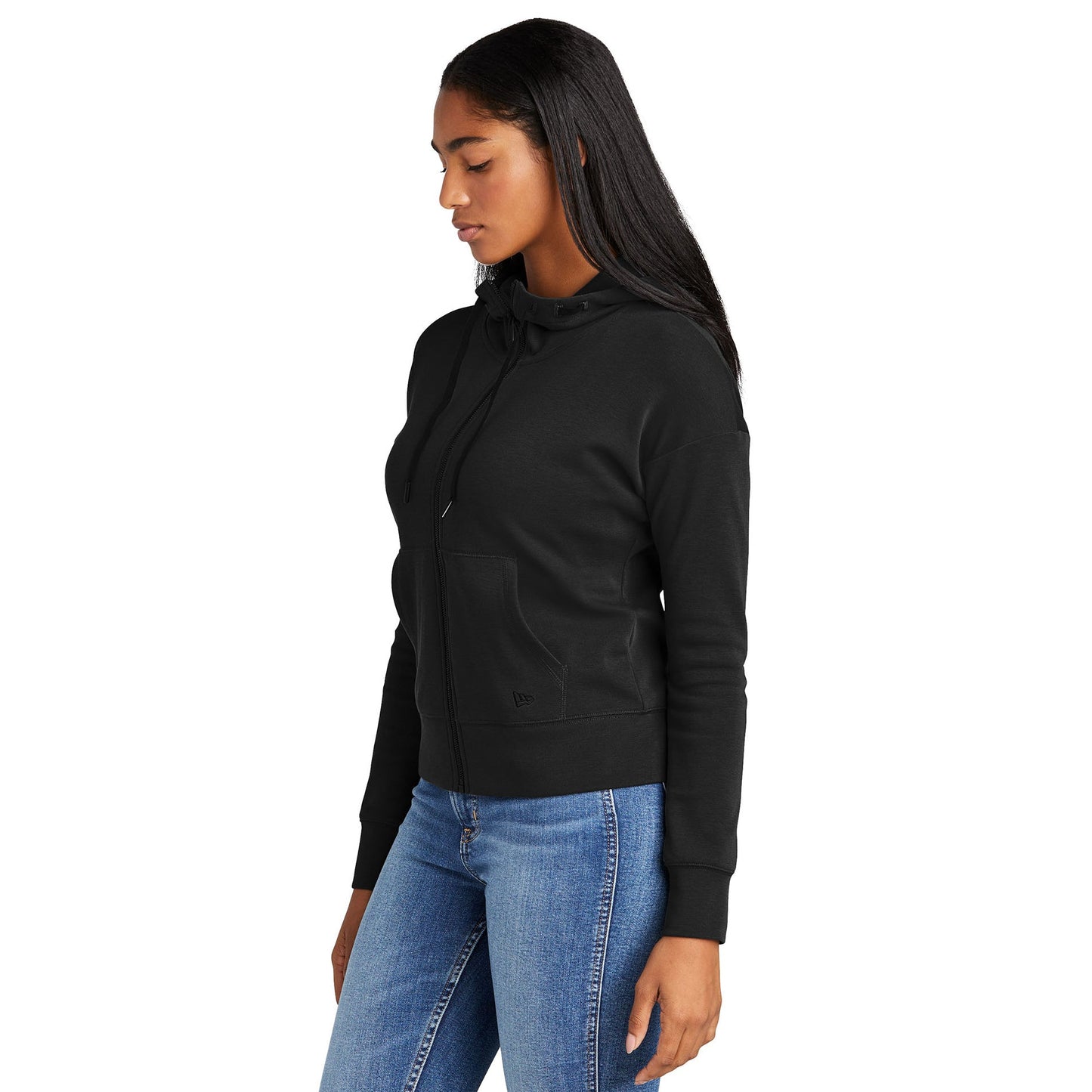 Black Sweatshirts - New Era - Stylish Zip Hoodie