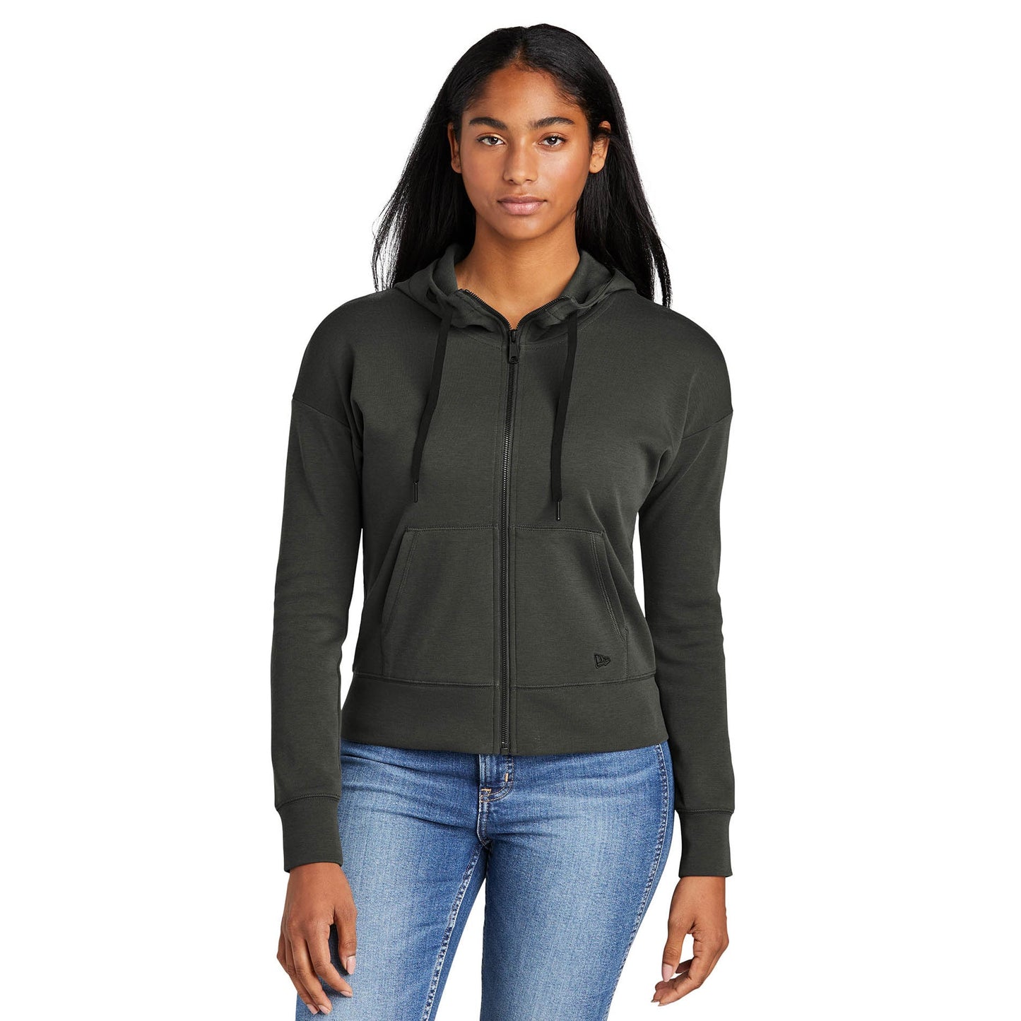 Black Sweatshirts - New Era - Stylish Zip Hoodie