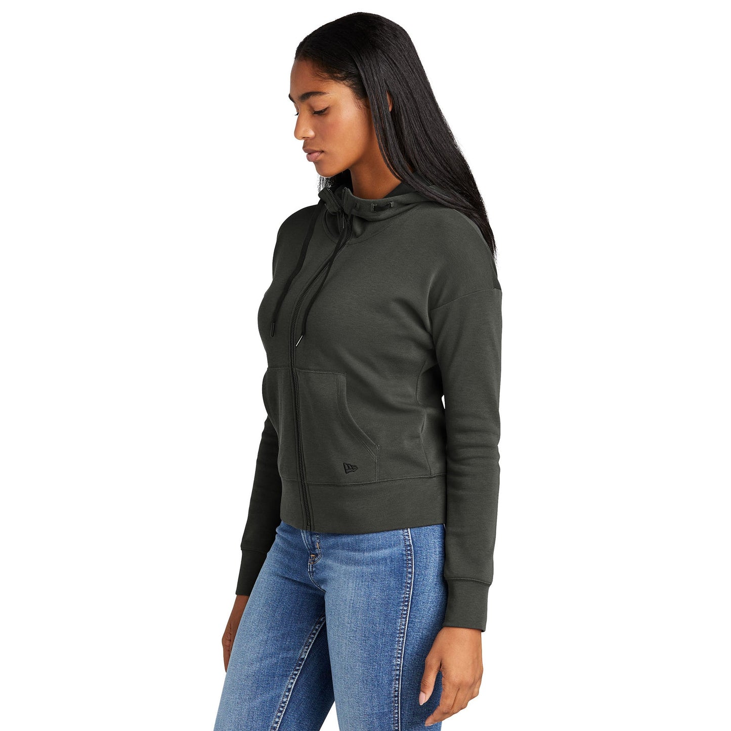 Black Sweatshirts - New Era - Stylish Zip Hoodie