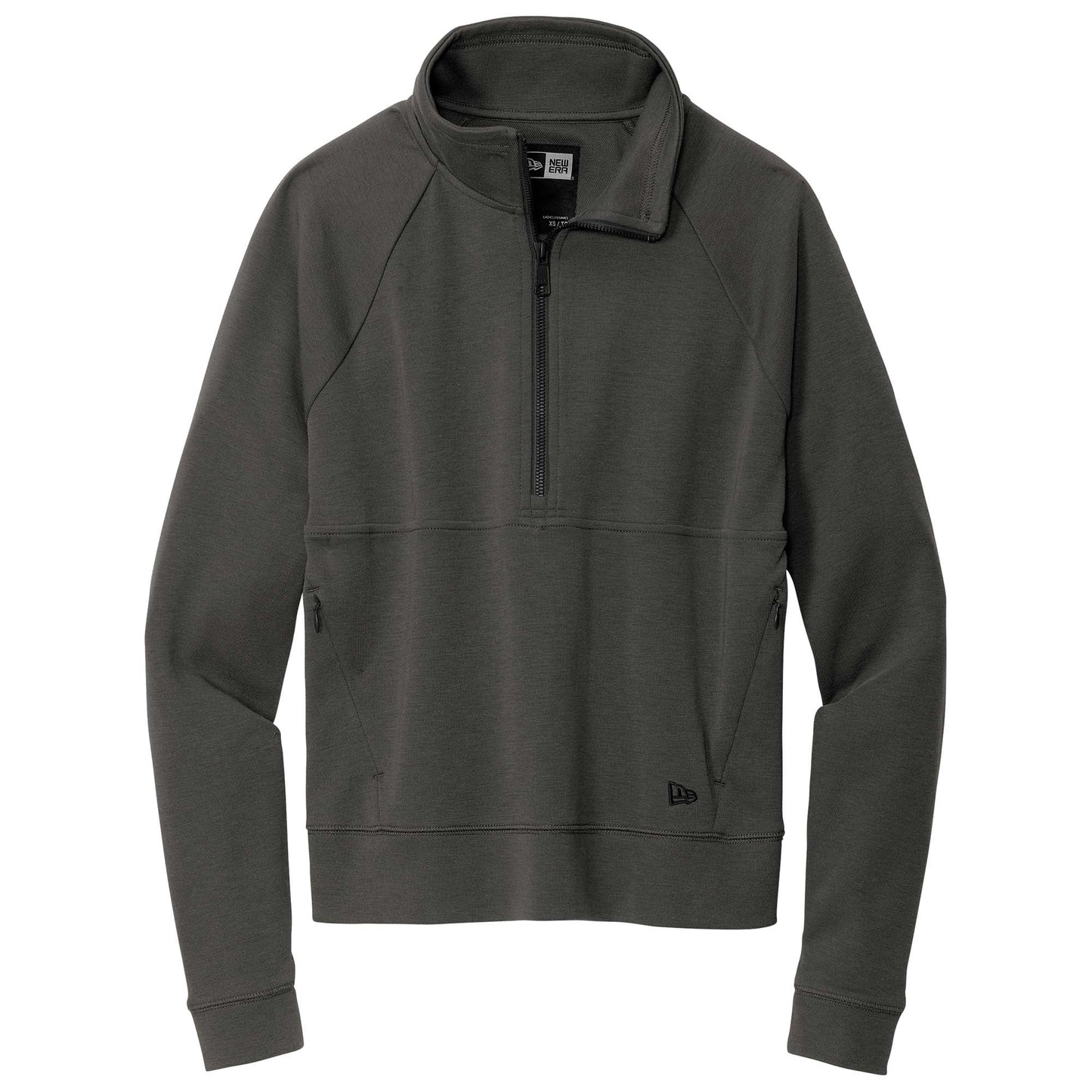 Black Sweatshirts - Stylish 1/2-Zip - New Era - Soft Blend