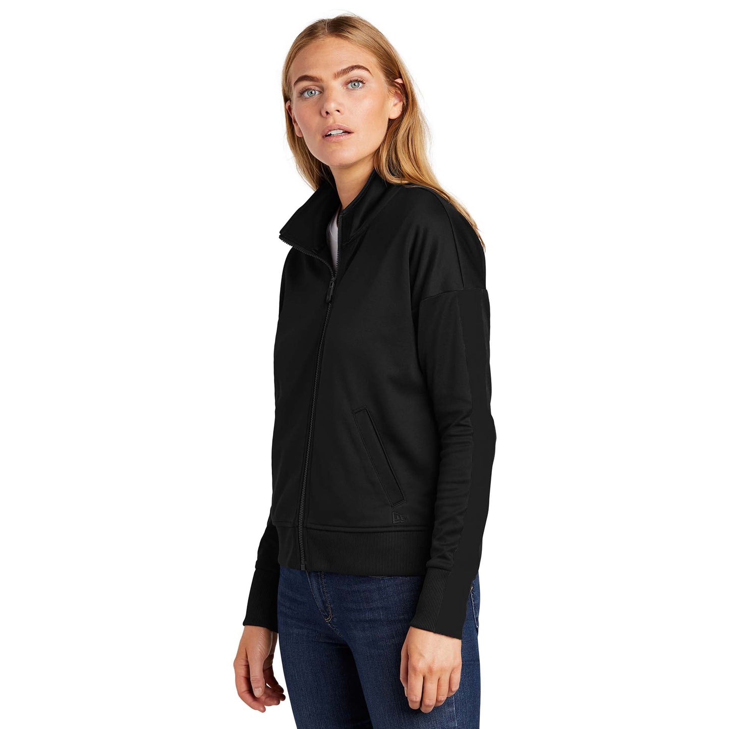 Black/Black Jackets - New Era - Stylish Track Design