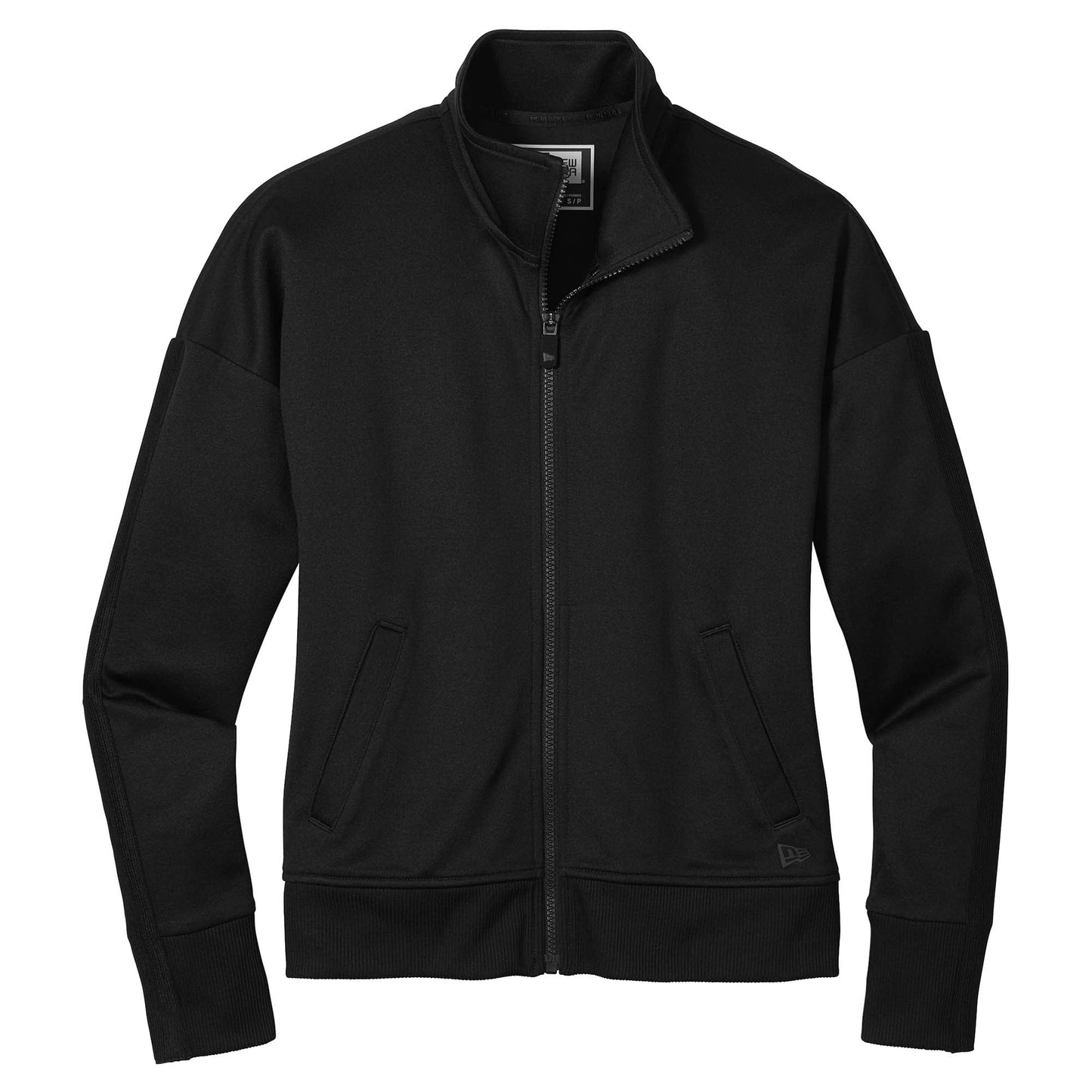 Black/Black Jackets - New Era - Stylish Track Design