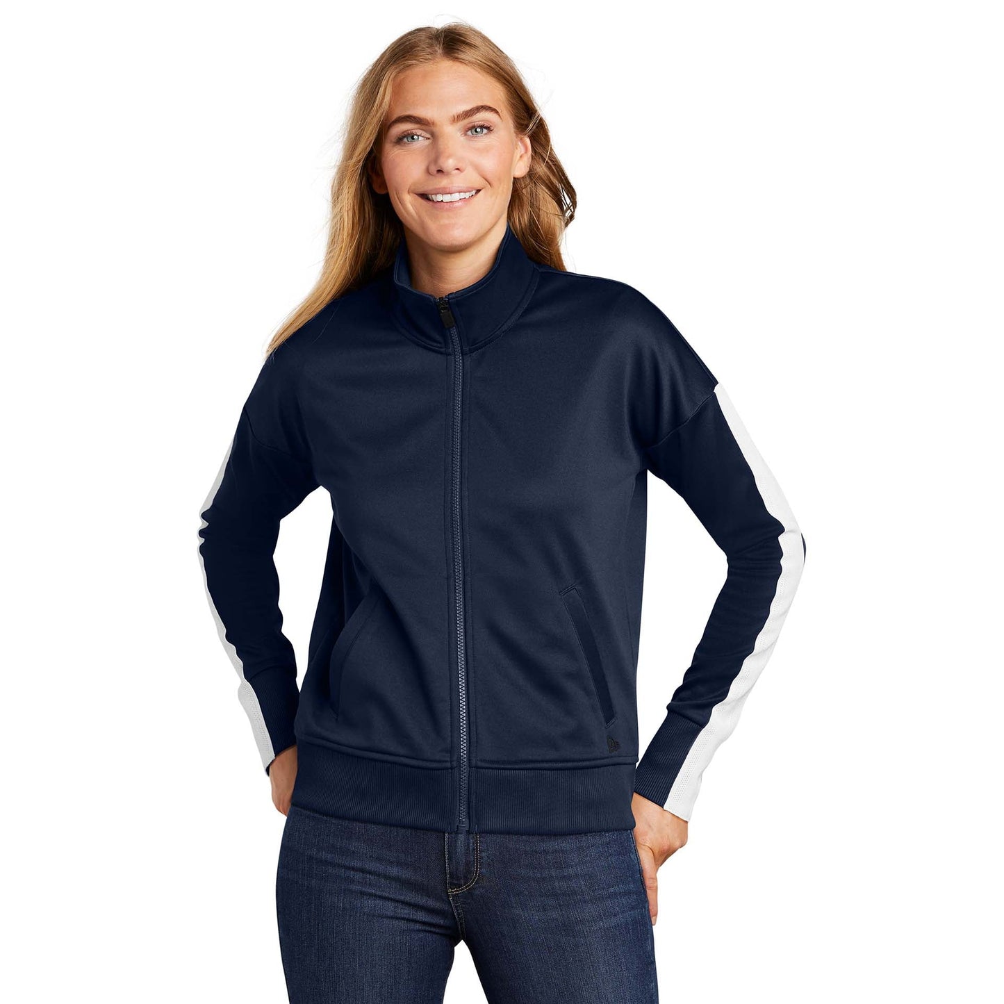 Black/Black Jackets - New Era - Stylish Track Design