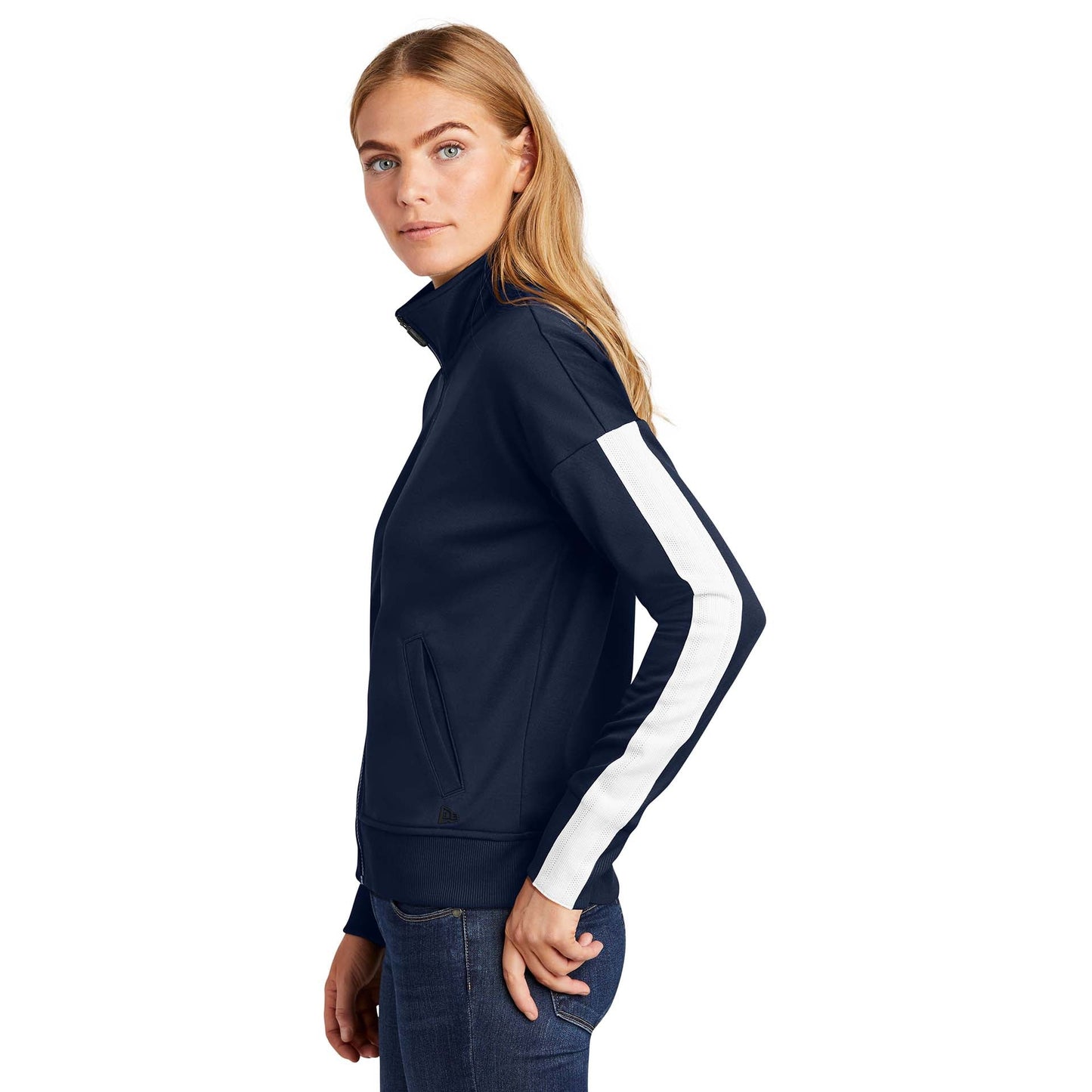 Black/Black Jackets - New Era - Stylish Track Design
