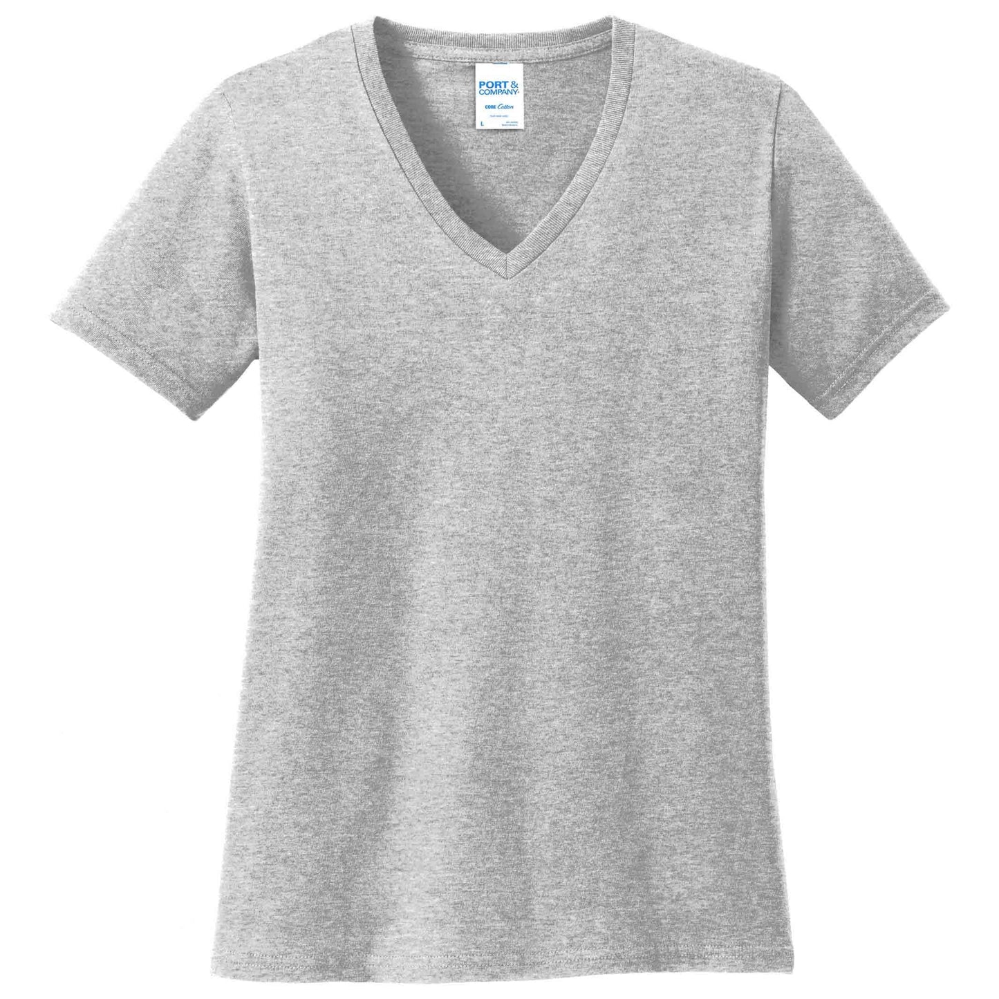 Teal V-Neck Tee - Port & Company - Stylish Cotton