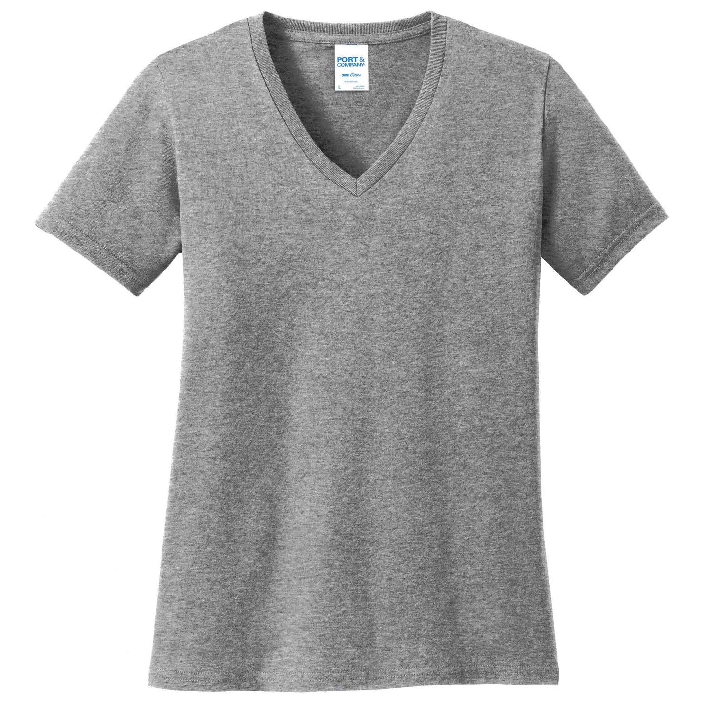 Teal V-Neck Tee - Port & Company - Stylish Cotton