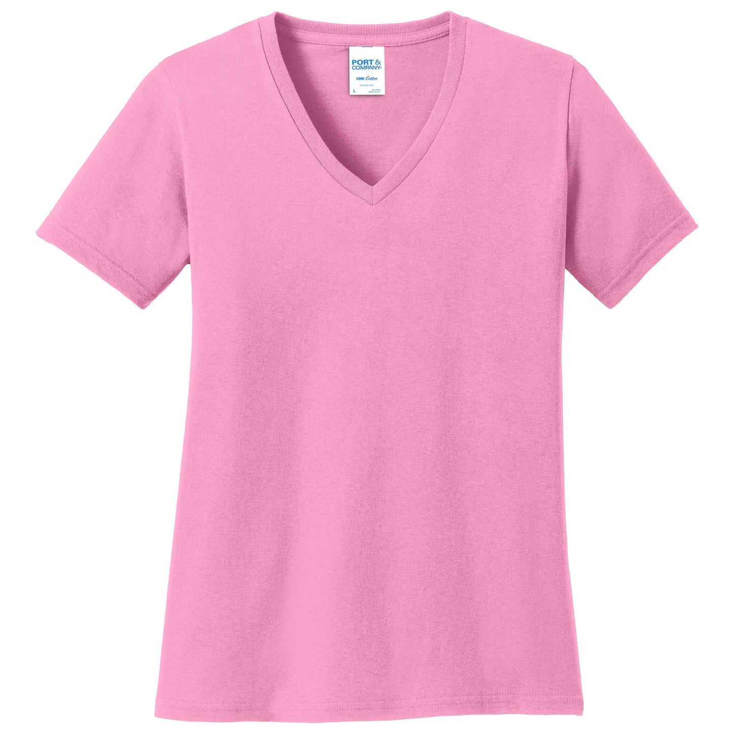 Teal V-Neck Tee - Port & Company - Stylish Cotton