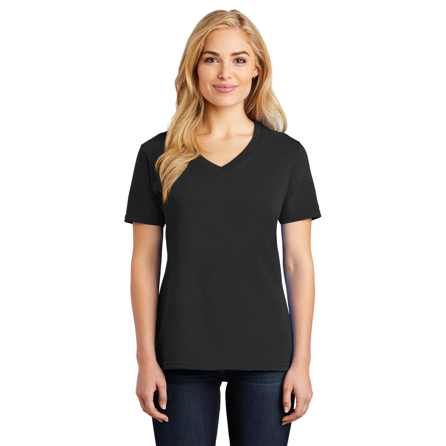 Teal V-Neck Tee - Port & Company - Stylish Cotton