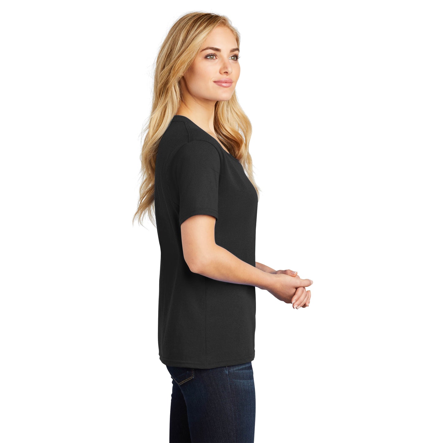 Teal V-Neck Tee - Port & Company - Stylish Cotton
