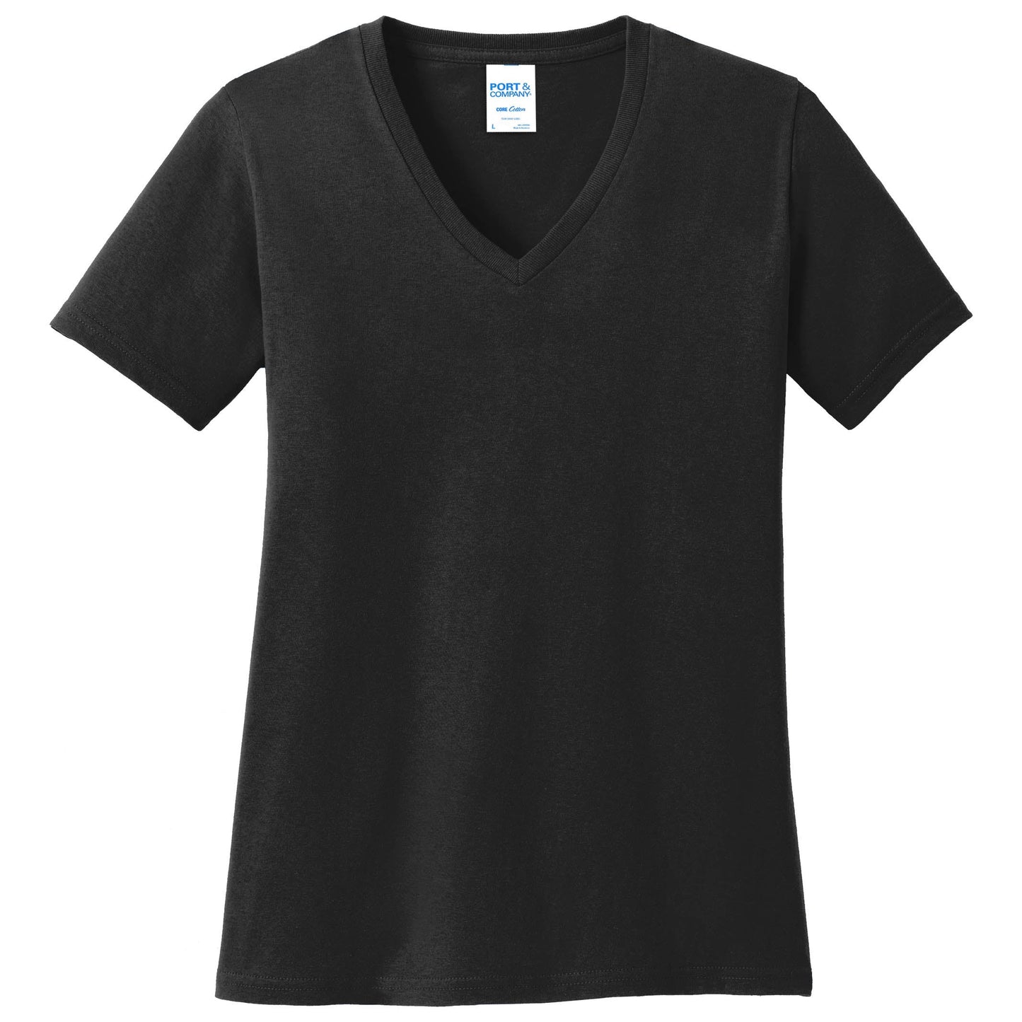 Teal V-Neck Tee - Port & Company - Stylish Cotton