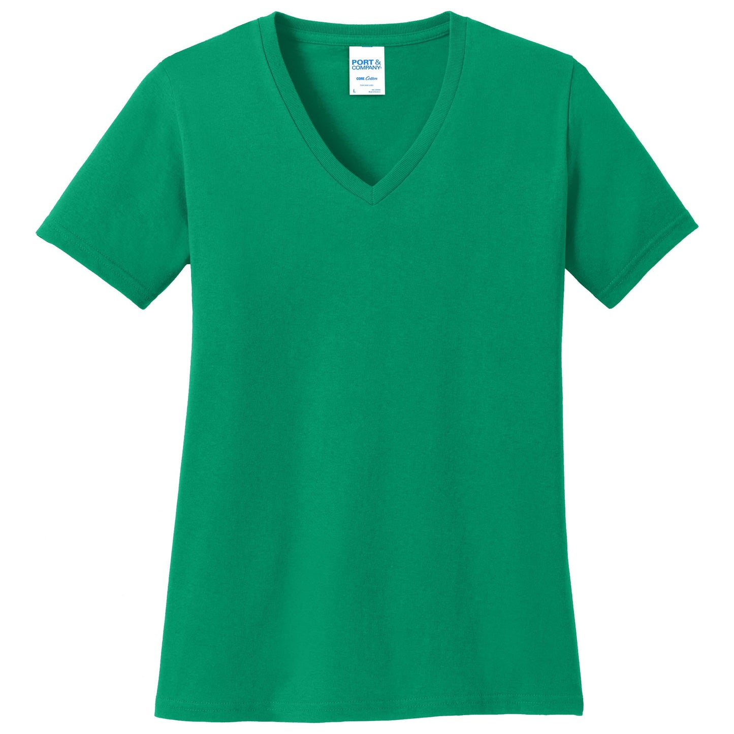 Teal V-Neck Tee - Port & Company - Stylish Cotton