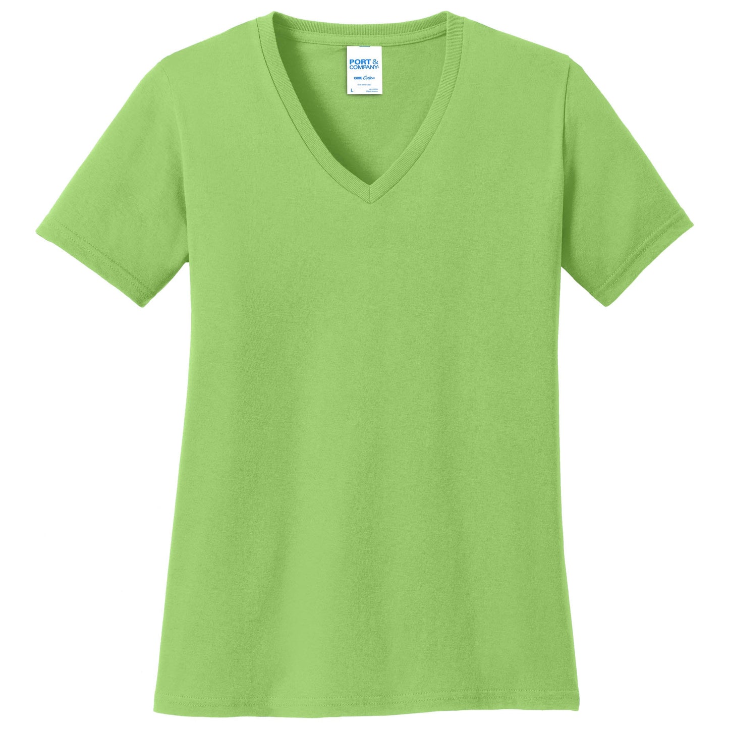 Teal V-Neck Tee - Port & Company - Stylish Cotton