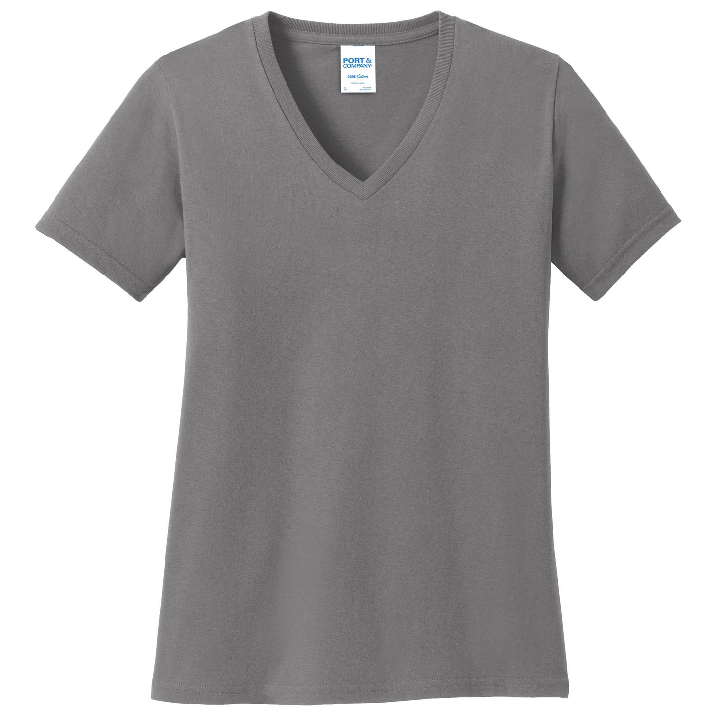 Teal V-Neck Tee - Port & Company - Stylish Cotton
