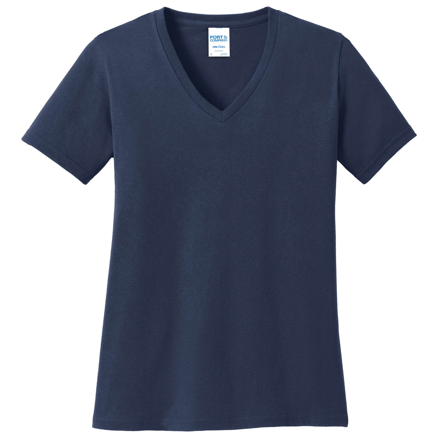 Teal V-Neck Tee - Port & Company - Stylish Cotton