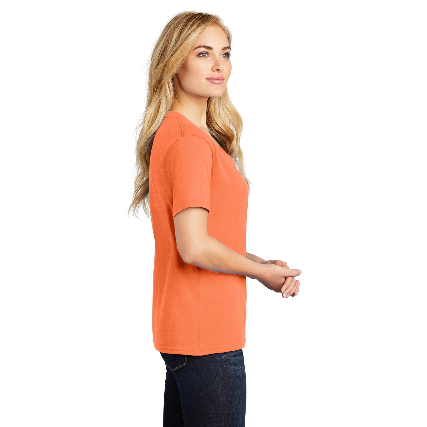 Teal V-Neck Tee - Port & Company - Stylish Cotton