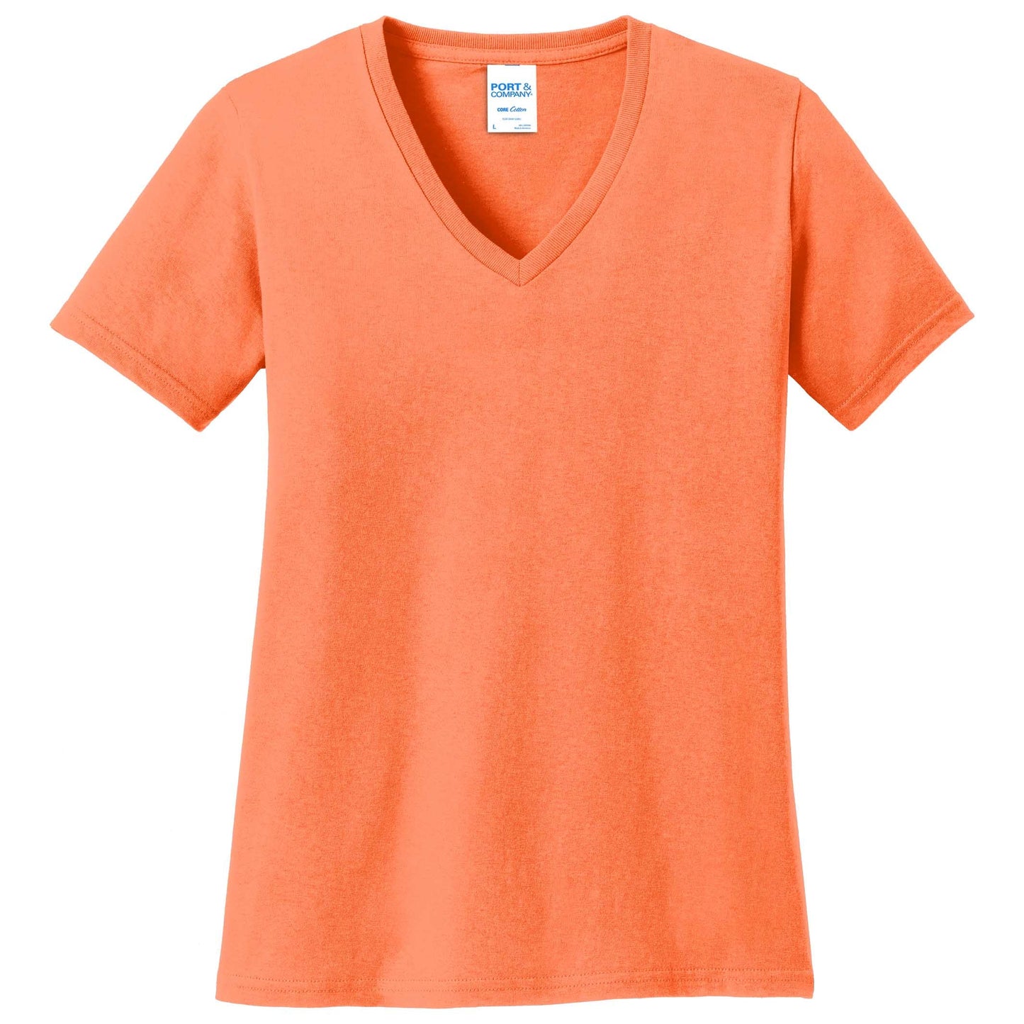 Teal V-Neck Tee - Port & Company - Stylish Cotton