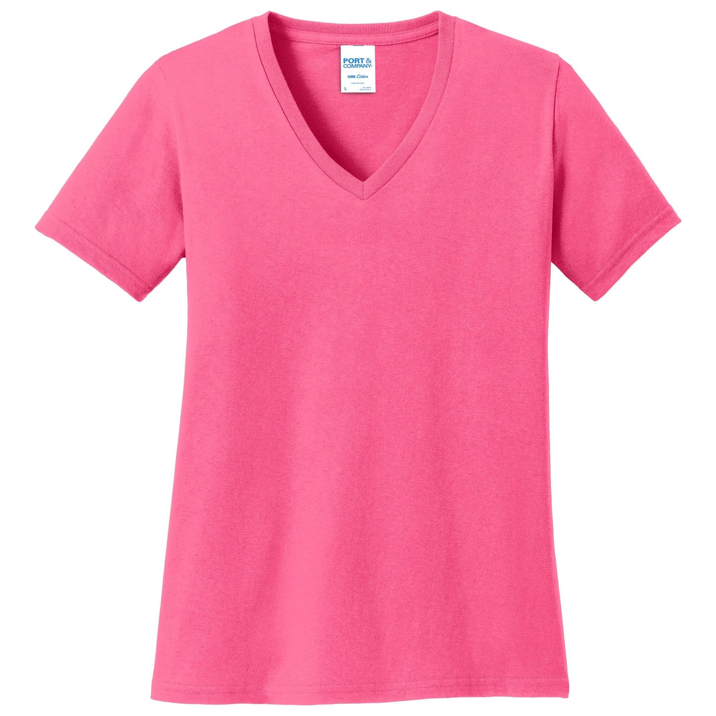 Teal V-Neck Tee - Port & Company - Stylish Cotton
