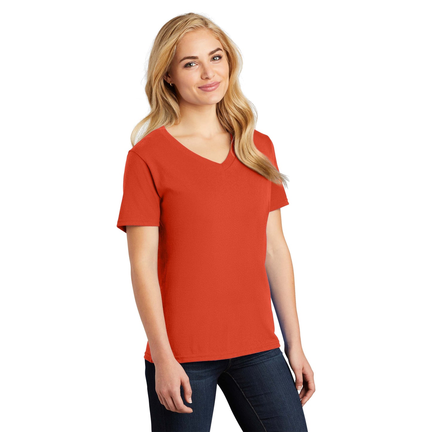 Teal V-Neck Tee - Port & Company - Stylish Cotton