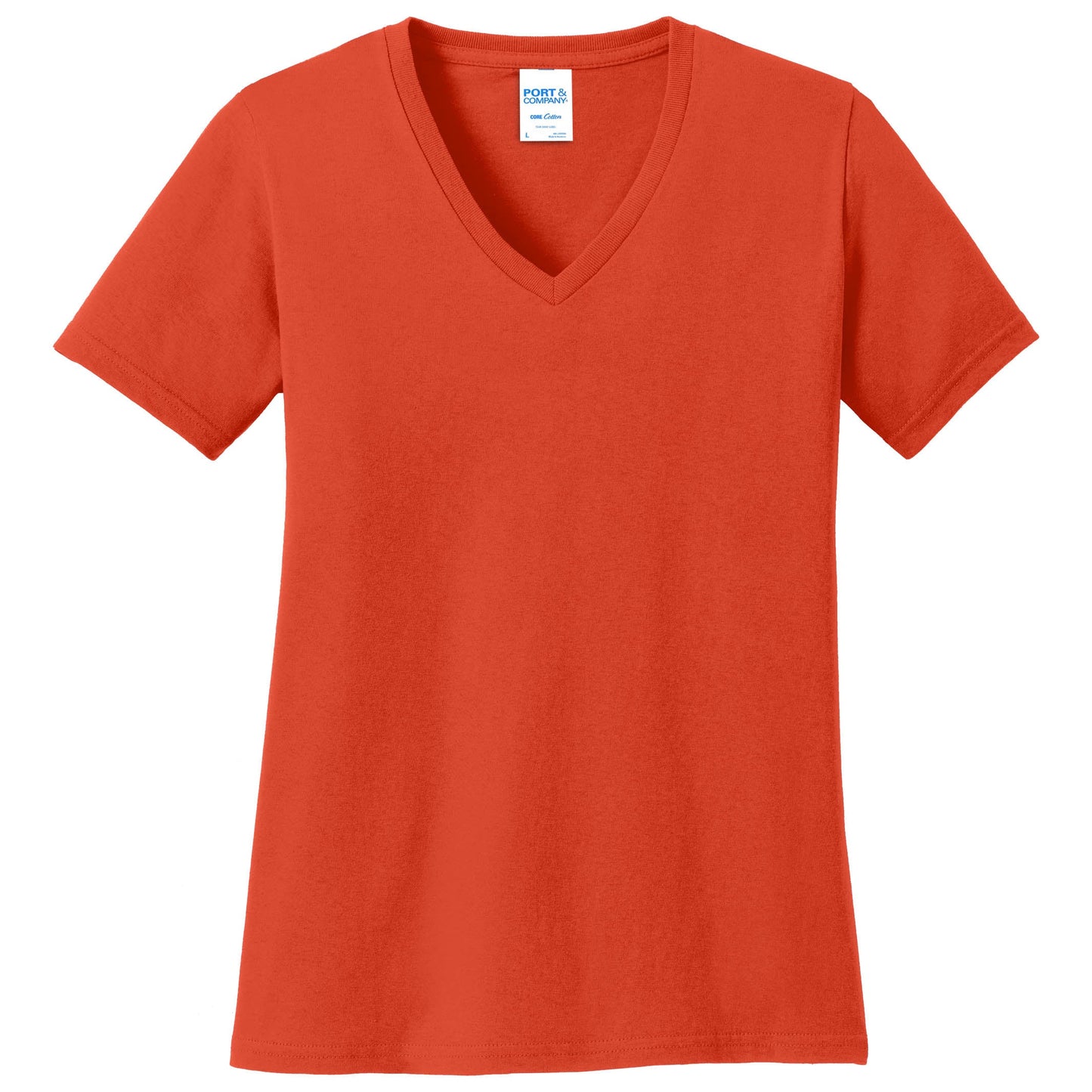 Teal V-Neck Tee - Port & Company - Stylish Cotton
