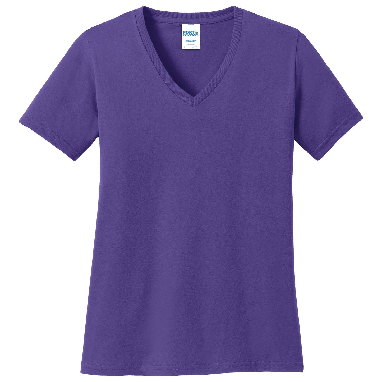 Teal V-Neck Tee - Port & Company - Stylish Cotton