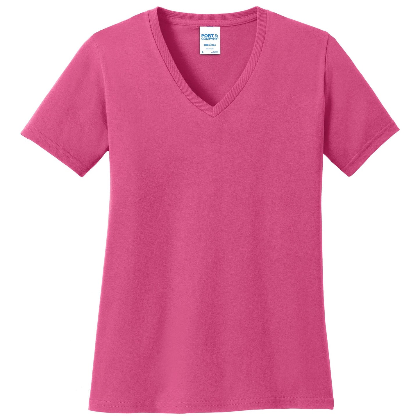 Teal V-Neck Tee - Port & Company - Stylish Cotton
